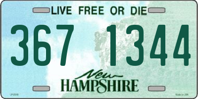 NH license plate 3671344