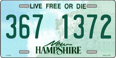 NH license plate 3671372