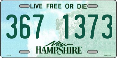 NH license plate 3671373