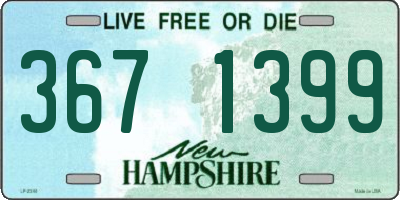 NH license plate 3671399