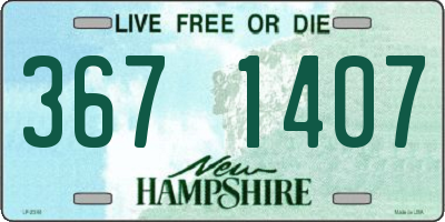 NH license plate 3671407