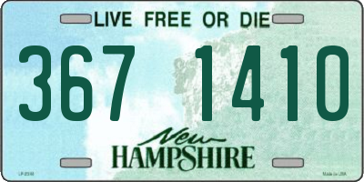 NH license plate 3671410