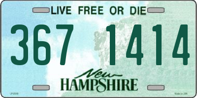 NH license plate 3671414