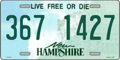 NH license plate 3671427