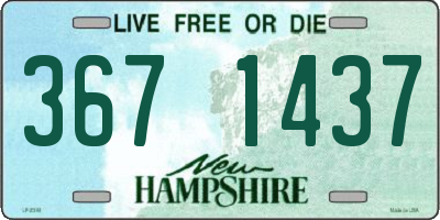 NH license plate 3671437