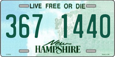 NH license plate 3671440