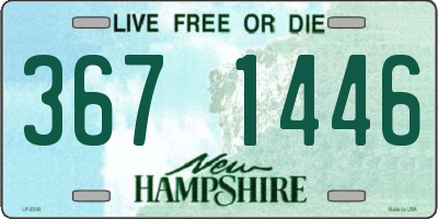 NH license plate 3671446