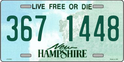 NH license plate 3671448