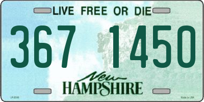 NH license plate 3671450