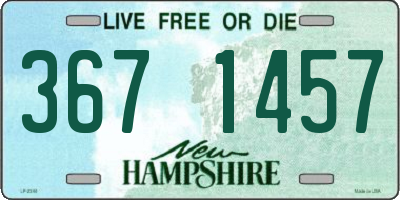 NH license plate 3671457
