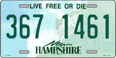 NH license plate 3671461
