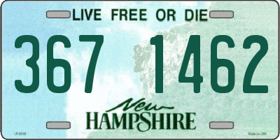 NH license plate 3671462