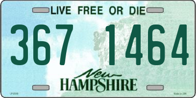 NH license plate 3671464