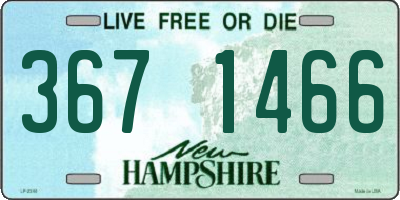 NH license plate 3671466