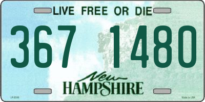NH license plate 3671480