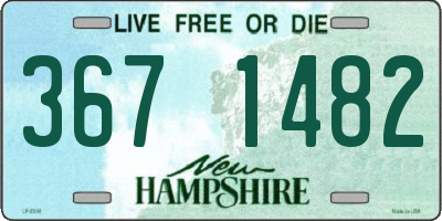 NH license plate 3671482