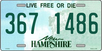 NH license plate 3671486