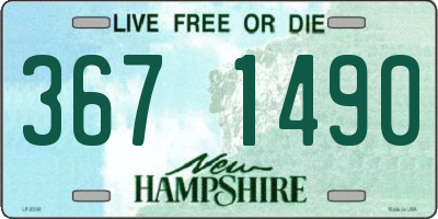 NH license plate 3671490