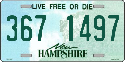 NH license plate 3671497