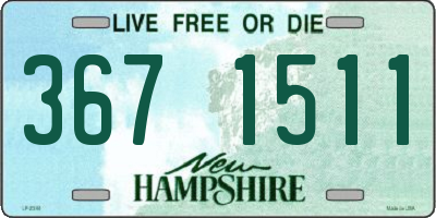 NH license plate 3671511