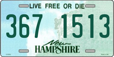 NH license plate 3671513