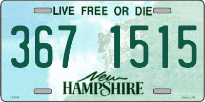 NH license plate 3671515
