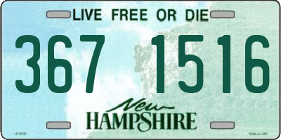 NH license plate 3671516