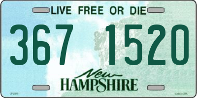 NH license plate 3671520