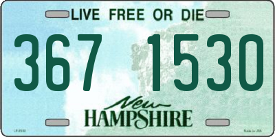 NH license plate 3671530
