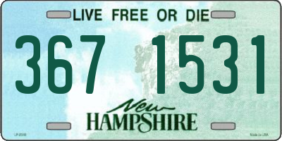 NH license plate 3671531