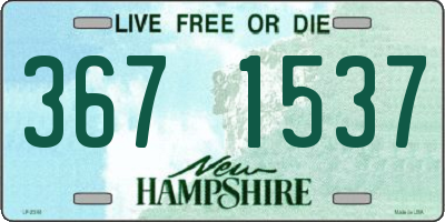 NH license plate 3671537