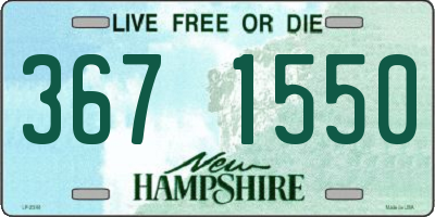 NH license plate 3671550