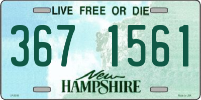 NH license plate 3671561