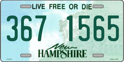 NH license plate 3671565
