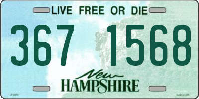 NH license plate 3671568