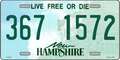 NH license plate 3671572