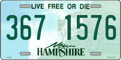 NH license plate 3671576