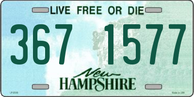 NH license plate 3671577