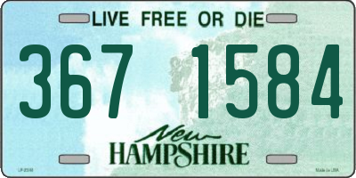 NH license plate 3671584