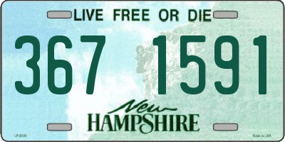 NH license plate 3671591