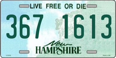 NH license plate 3671613