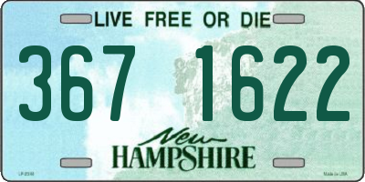 NH license plate 3671622