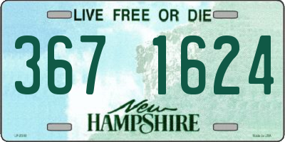 NH license plate 3671624
