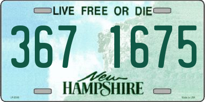 NH license plate 3671675