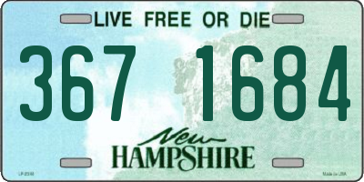 NH license plate 3671684