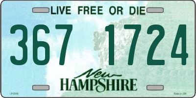 NH license plate 3671724