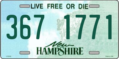 NH license plate 3671771