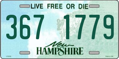 NH license plate 3671779