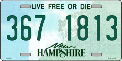NH license plate 3671813