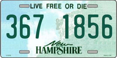 NH license plate 3671856